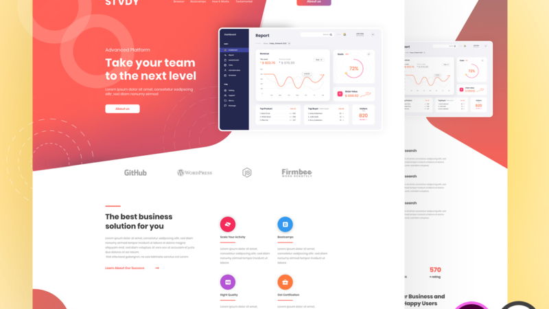 Custom Website Design with template